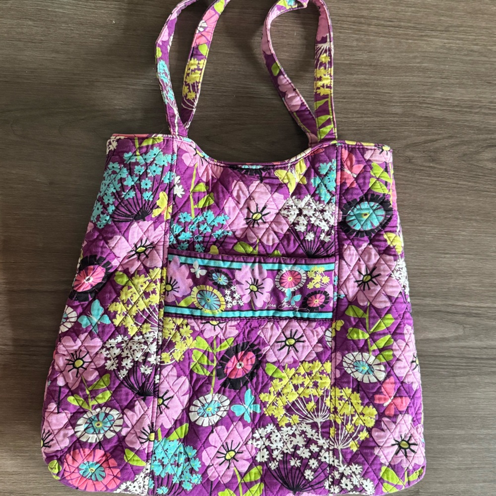 Vera Bradley “Flutterby” pattern tote bag